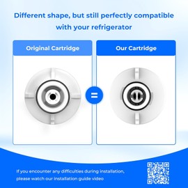 Waterdrop LT1000PC ADQ747935 MDJ64844601 Refrigerator Water Filter, Reduce chlorine, bad taste and odor, Replacement for LG® LT1000P®, ADQ74793501, ADQ74793502, Kenmore 46-9980, Pack of 4