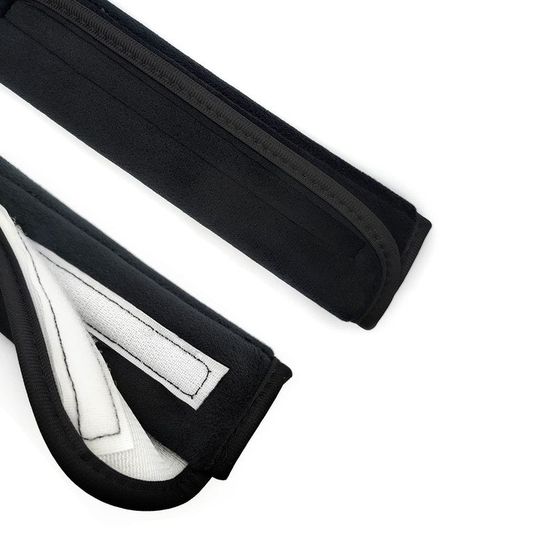 Mebamce 2 Pack Black Soft and Comfortable Car Seat Belt