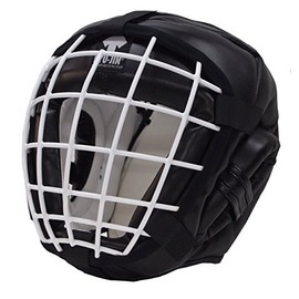 ヘッドガード金網DX 黒色 (ジュニア)