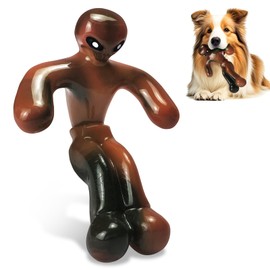 Jeefome Dog Chew Toys for Aggressive Chewers-Indestructible Dog Toy to Keep Them Busy-Tough Nylon Dog Bone for Large, Medium,Small Breed (Brown)