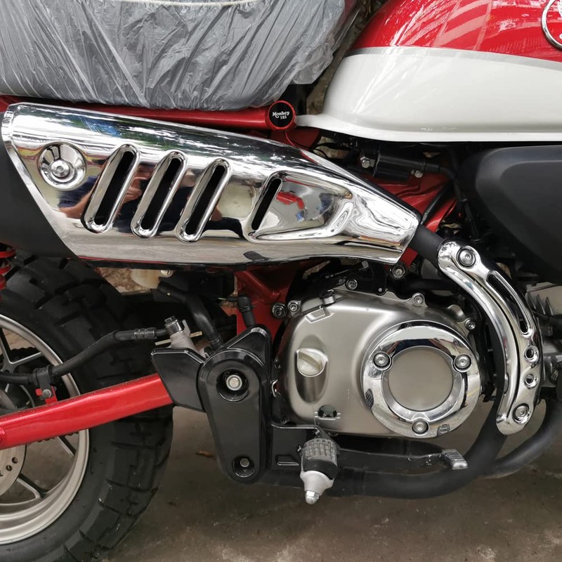 Chrome Muffler Pipe Cover Compatible with Honda Monkey 125 Z125M