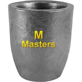 M Masters #3-3.5KG Premium Black Silicon Carbide Graphite Crucibles Cup Furnace Torch Melting Casting Refining for Aluminum, Gold, Silver, Copper, Brass Withstand 1800 ℃/3272℉