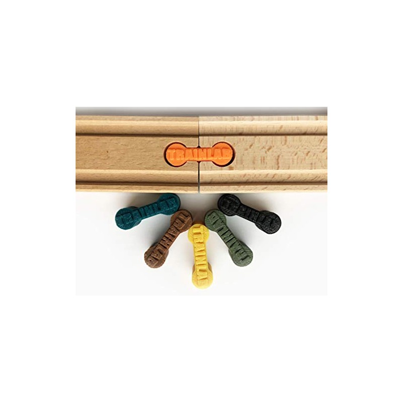 TrainLab Dog Bone Train Track Adapter Connectors (6pcs) (Camo-Hunter)