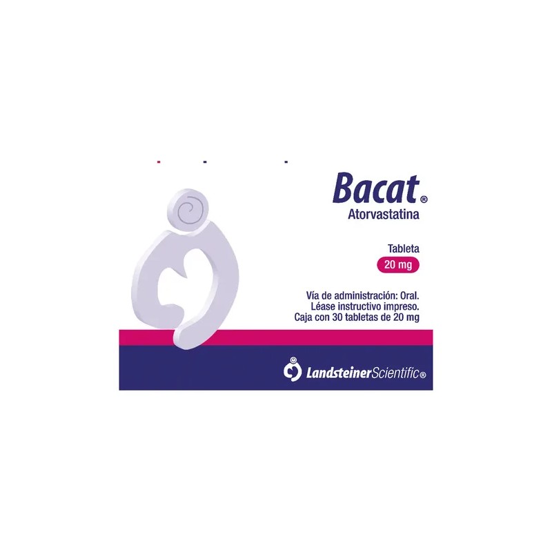 Bacat Tabletas 20 Mg, 30 Tabletas