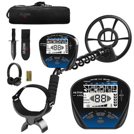 DR.ÖTEK Metal Detector for Adults Waterproof, Professional Gold Detector Kit with Higher Accuracy, 10" IP68 Coil, 5 Modes, Backlight LCD Display, Advanced DSP Chip for Beach Underwater Hunting, Blue