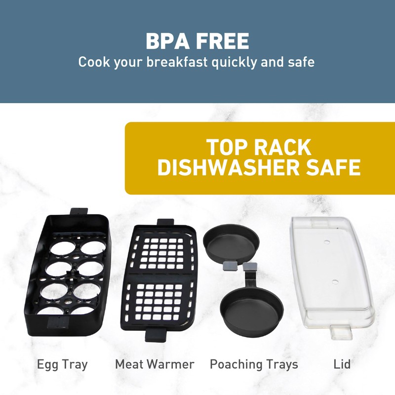 West Bend Breakfast Station 2-Slice Toaster and Egg Cooker/Poacher with