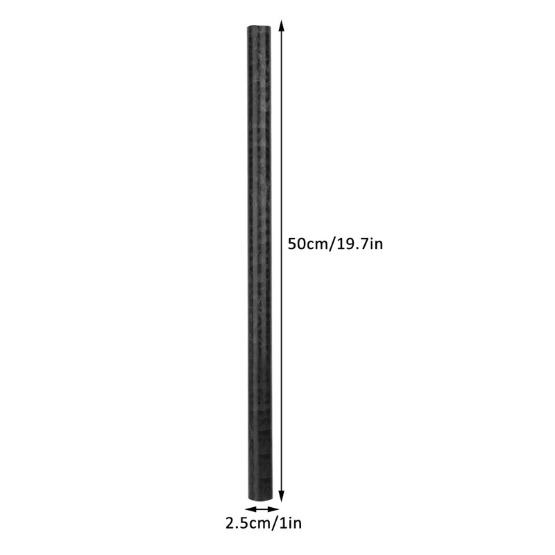 Length 50cm / Diameter 2.5cm Black POM Engineering Plastic Rods
