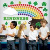 Jacyan 155PCS St.Patrick's Day Bulletin Board Decoration Set Shamrock Bulletin
