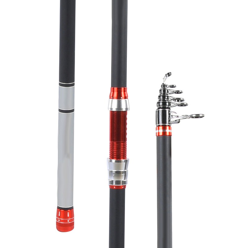 Carbon Superhard Telescopic Fishing Rod Portable Long Shot Fishers Tackle