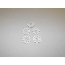 5 Clear Ceiling Floret Medallion Screw Washer Cover Rosettes Mobile Home RV