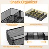 NANAGIFTREE Expandable Snack Organizer, Adjustable Snack Container with 9 Compartments,