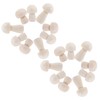 KONTONTY 30pcs Wooden Miniature Mushroom Toys Unfinished Painted Mushroom Craft for Boys and Girls DIY Decorations