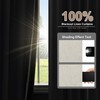 Beige Linen Textured Blackout Curtains 84 Inch Length for Living