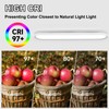 Naroume 37.4" Metal LED Ceiling Light,Slim, Edge Lit - 55W