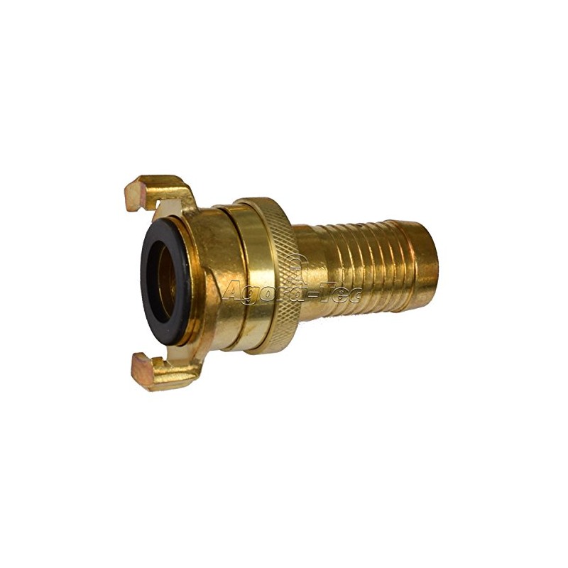Agora-Tec Brass Quick Coupling with 1 Inch (25.4 mm) Hose