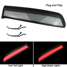 BINQIGOO LED Rear Trunk Pillar Tail Light DRL Turn Signal Brake Lamp Compatible with Toyota 4Runner 2014-2022 Limited TRD OFF Sport