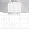 Wall Electric Outlets Insulation Gaskets - 60pcs Set Energy Efficiency