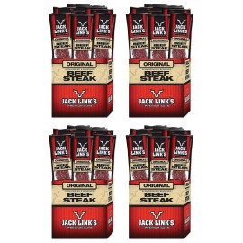 LINK SNACKS INC 4 PACK - Jack Link'S Beef Steak Original 1 Oz. 12 COUNT/Box