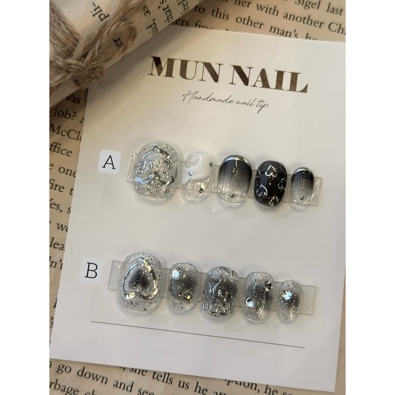 Heart Heart Heart Nail Tips - A+B / 하트하트하트 네일팁