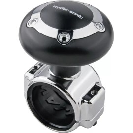 Hypersonic Black Steering Wheel Knob Spinner Universal Power Handle For Cars Trucks Mowers