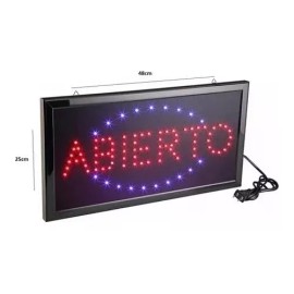 Innovaciones Letrero Abierto Led De 48cm X 25cm Cartel