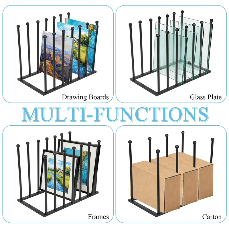 Metal Art Drying Rack Heavy-Duty Paint Display Stand Adjustable Multi-Tier