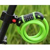 5 Resettable Digit Combination Bike Lock Bicycle Spiral Steel Cable