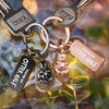 FABACH Love Keyring for Couples - 2 Otters with Heart