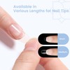 Medium Oval Round Nail Tips: 504Pcs Pre-shaped Full Cover Clear