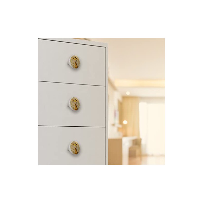 Happy Baby Giraffe Drawer Knob (Material : High Gloss Ceramic)