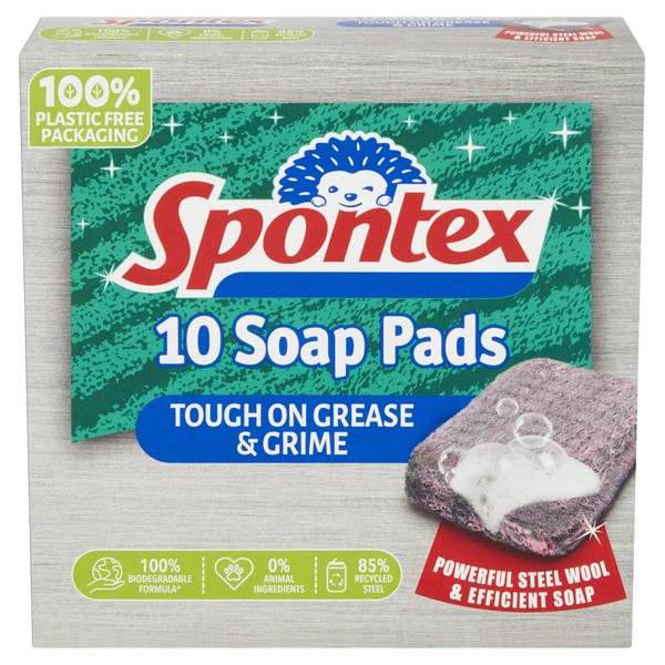 Spontex Soap Pads, 10 Pieces (1 Pack)