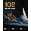 TRYAST Portable Blackout Curtains for Bedroom 36" x 32", 100%