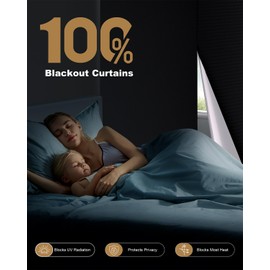 TRYAST Portable Blackout Curtains for Bedroom 36" x 32", 100% Blackout Shades, No Drill Black Out Window Cover with Hook and Loop Tape, Temporary Window Blinds for Home Nursery Dorm Travel (Black)