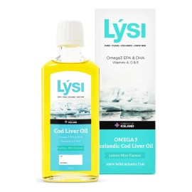 Aceite Hígado Bacalao Omega 3 Lýsi Limón Menta 240ml Sin Gluten