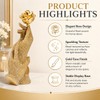 MOTIAHOOM Gold Hands Holding Rose Figurine