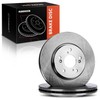A-Premium 11.65 inch (296mm) Front Vented Disc Brake Rotors Compatible