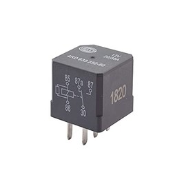 HELLA 4RD 933 332-601 Relay, main current - 12V - 5-pin connector - Changeover Contact - Quantity: 1