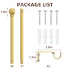 SMODBRODRE Curtain Rods for window 32 to 48, Gold 5/8