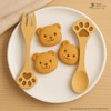 JB Home Collection, Set of 2 Dog Paw Bamboo Spoon