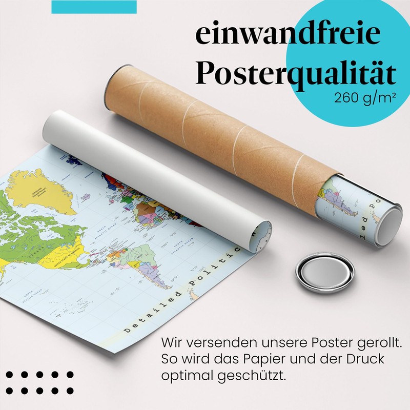 Postereck - 0556 - High Quality World Map Poster |