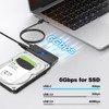 Gbformat USB 3.0 zu SATA Konverter Adapter, USB C/USB3.0 auf
