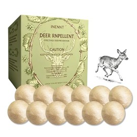 Deer Repellent Balls for Gardens, Plants & Trees - Outdoor Scent Deer Deterrent with Plant Oils, Safe for Pets, Long-Lasting 30-60 Days Protection