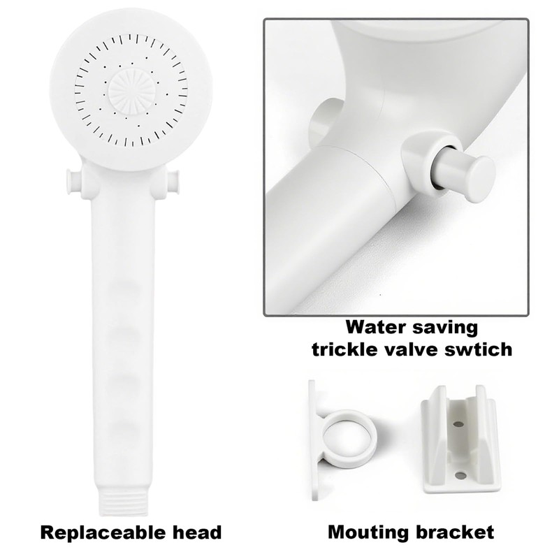 RV Shower Faucet with Shower head and Hose - Non-Metallic