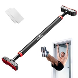 RHINOSPORT Door Pull Up Bar 70-92cm No-Screw Home Gym