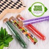 HNYYZL 25Pcs Clear Plastic Test Tubes with Cork Stoppers and