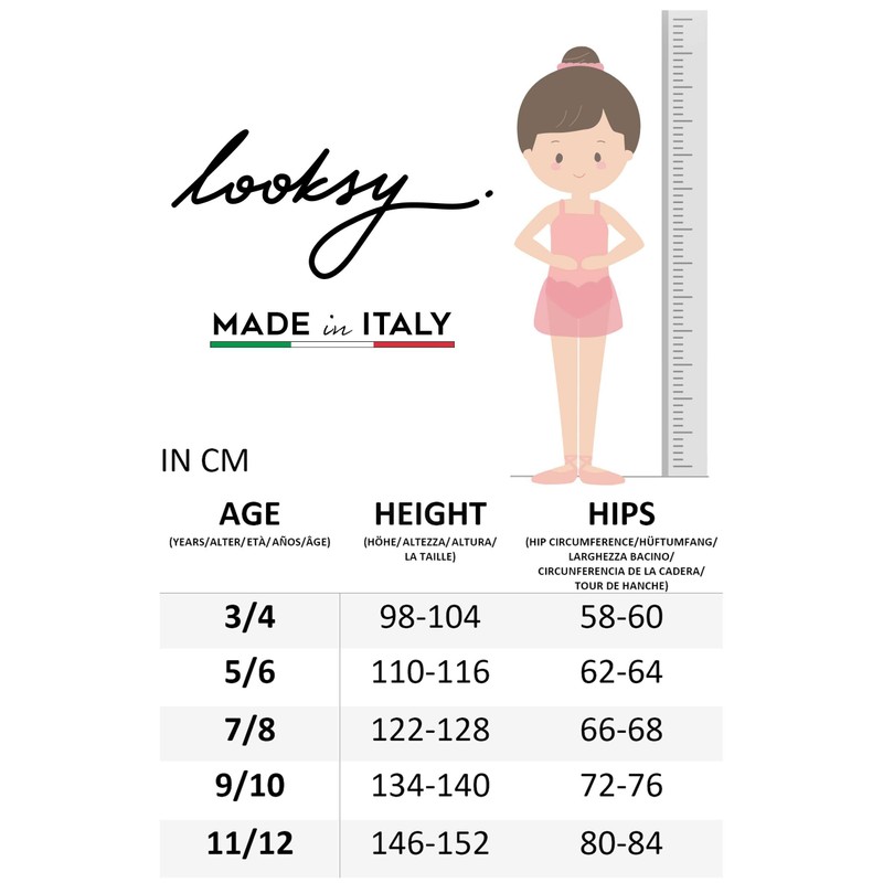 looksy Girls Solid Tights 40 DEN Opaque Soft Microfiber Children
