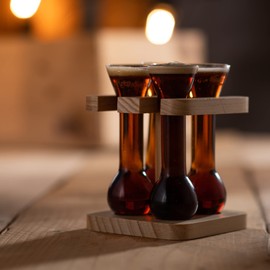 bar@drinkstuff Mini Yards of Ale with Stand | 50ml Shot Glasses, Novelty Shot Glasses