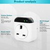 Jadeshay Thermostat, 10A Programmable WIFI thermostat Socket Digital Smart Heating
