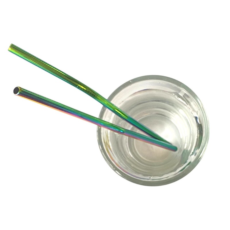 GIPEL Popotes de Acero Inoxidable Reusables - Set de 2