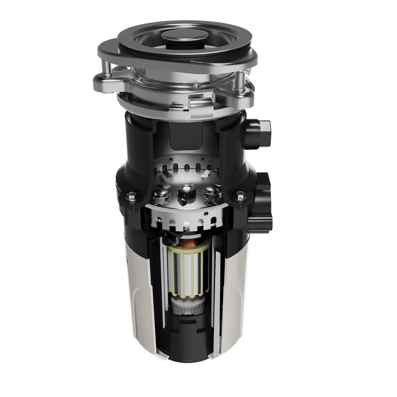 Karran 1/3 HP Quiet Garbage Disposal with Power Cord –